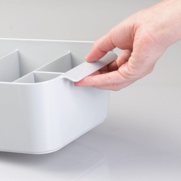 InterDesign Clarity Divided pelēks organizators-image-1