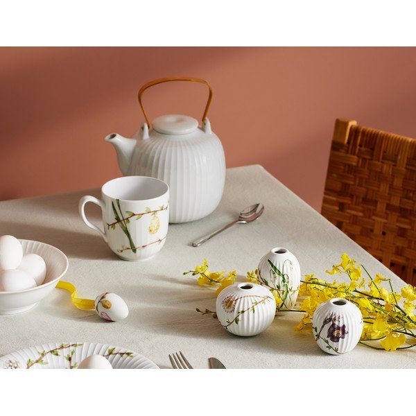 3 miniatūru porcelāna vāžu komplekts Kähler Design Hammershøi Spring-image-1