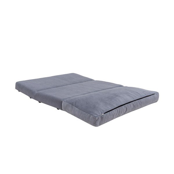 Pelēks izvelkamais dīvāns 120 cm Taida – Balcab Home-image-2