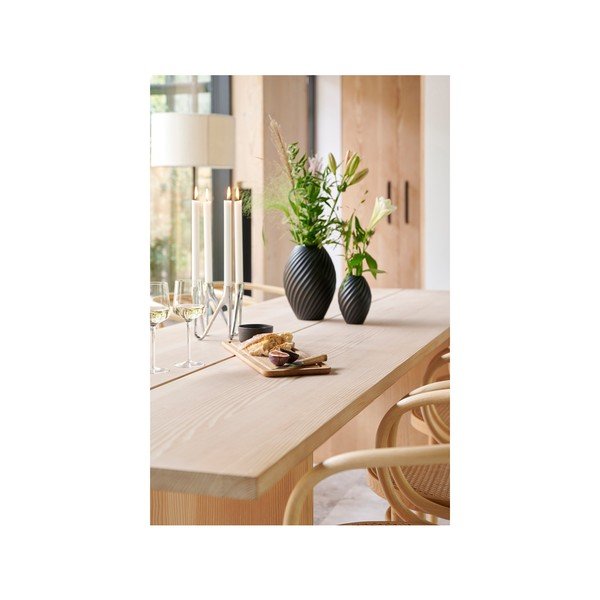 Melna porcelāna vāze Morsø River, augstums 16 cm-image-1