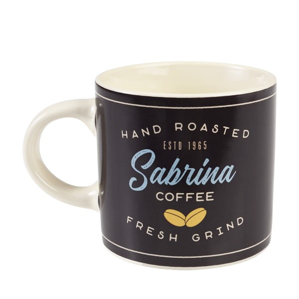 Antracīta pelēka/krēmkrāsas keramikas krūze 350 ml Sabrina – Rex London