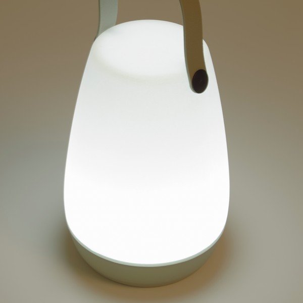 Balta āra lampa ar pelēku rokturi Kave Home Dianela-image-1