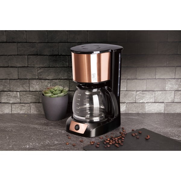 Kafijas automāts ar filtru zelta krāsā Rosegold Metallic Line – BerlingerHaus-image-1