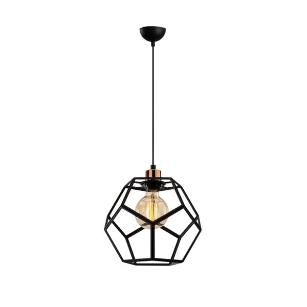 Melna/bronzas krāsas piekaramā lampa ar metāla abažūru ø 26 cm Degirmen – Opviq lights