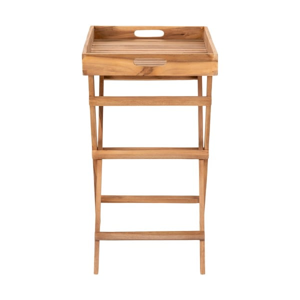 Tīkkoka masīvkoka dārza servēšanas galdiņš 29x39 cm Ronda – House Nordic-image-2