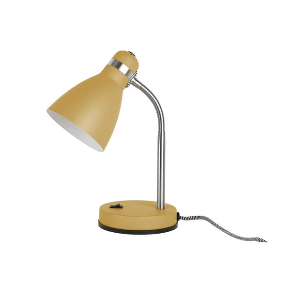 Dzeltena galda lampa Leitmotiv Study, augstums 30 cm