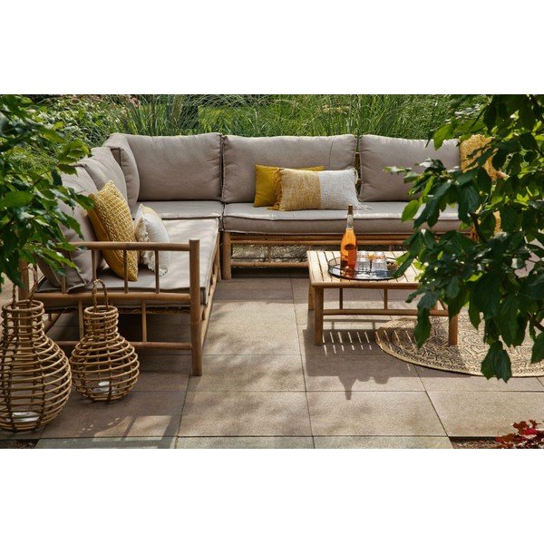 Dārza komplekts no bambusa ar stūra dīvānu Exotan-image-2