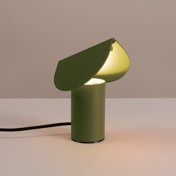 Haki alumīnija LED galda lampa (augstums 15 cm) BISCUIT – Thoro-image-1
