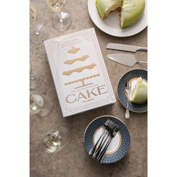 Baltas/sudraba krāsas nerūsējošā tērauda deserta dakšiņas The Essentials Cake Tools – Printworks-image-1