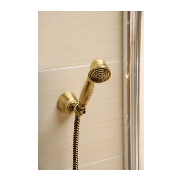 Spīdīgas sudraba krāsas misiņa dušas galva ø 5 cm Antea – Sapho-image-1