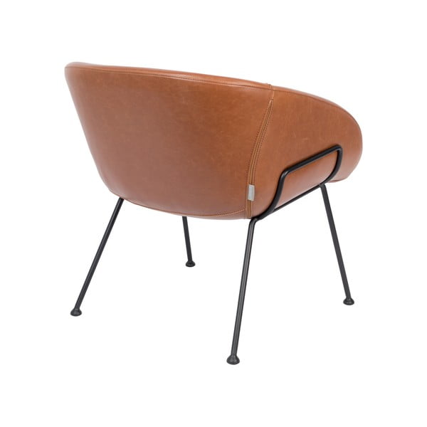 Brūns mākslīgās ādas krēsls Zuiver Feston-image-4