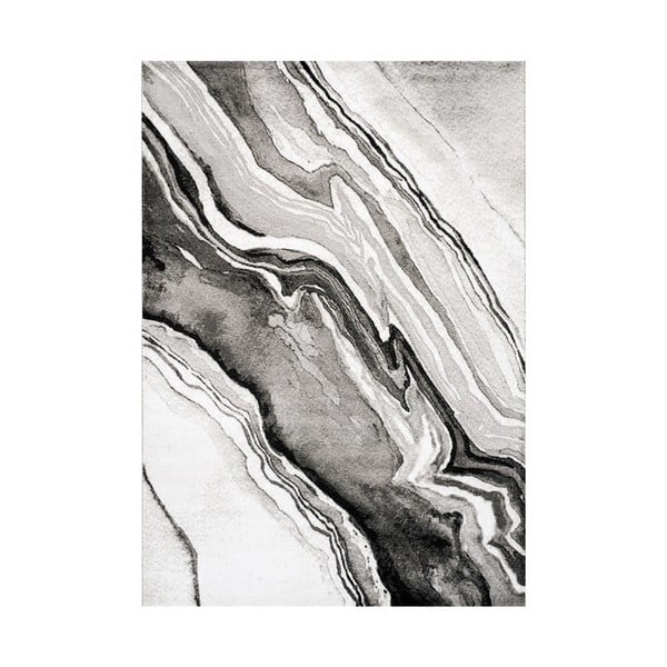 Pelēks un melns paklājs Webtappeti Manhattan Empire, 200 x 290 cm
