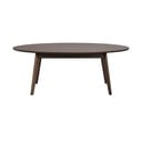 Tumši brūns žurnālgaldiņš ar ozolkoka imitāciju 65x130 cm Yumi – Rowico