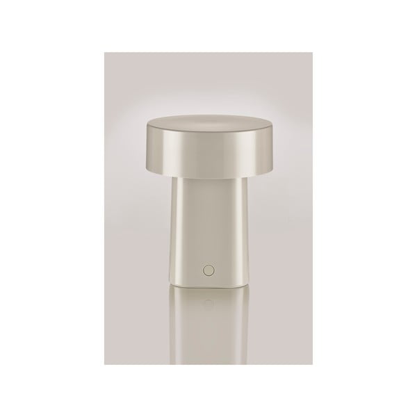 Pelēkbēša plastmasas LED galda lampa (augstums 18 cm) Oblong – Zone-image-4