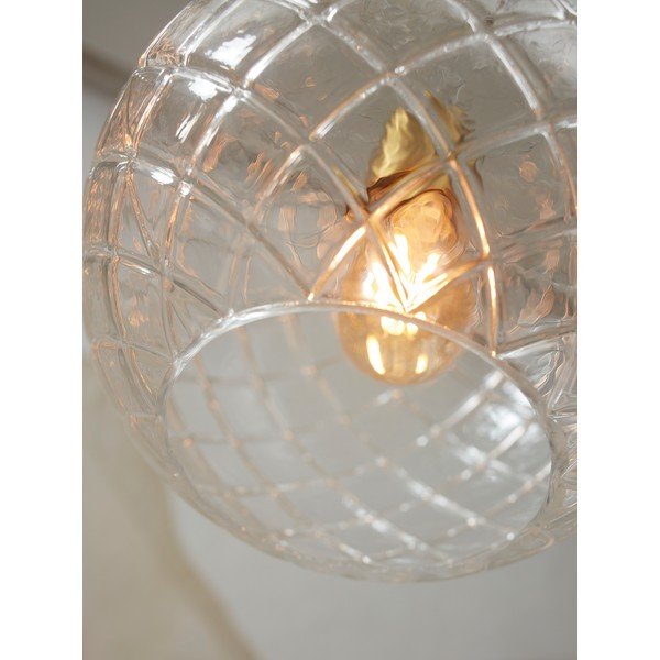 Pelēka piekaramā lampa ar stikla abažūru ø 22 cm Venice – it's about RoMi-image-4