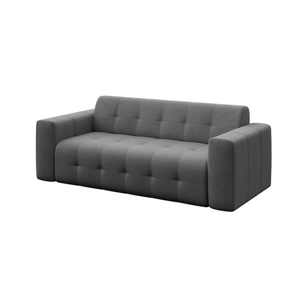 Pelēks samta dīvāns 223 cm Tuil – Rodier-image-2