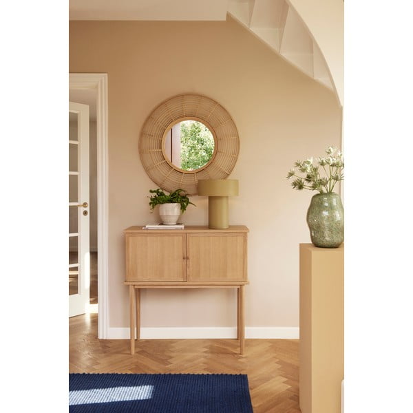 Dabīga toņa skapītis ar ozolkoka imitāciju 90x90 cm Dash – Hübsch-image-1