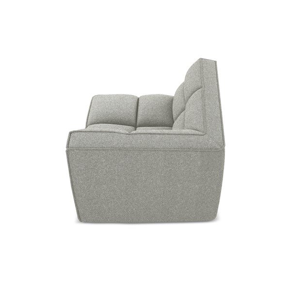 Gaiši pelēka modulārā dīvāna daļa Kalai – Makamii-image-4