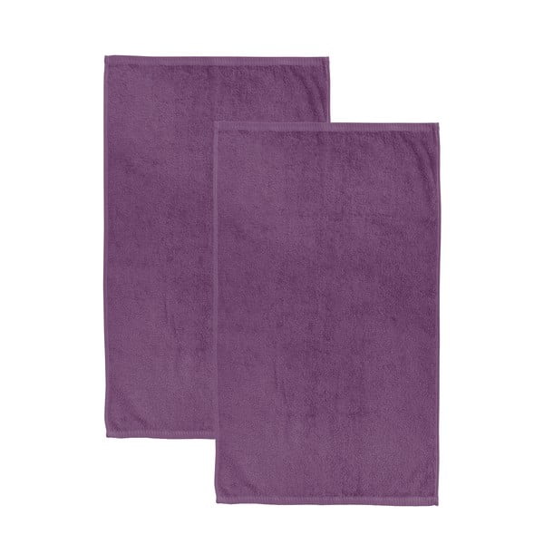 Violeti ātri žūstoši/frotē kokvilnas dvieļi (2 gab.) 90x140 cm Quick Dry – Catherine Lansfield