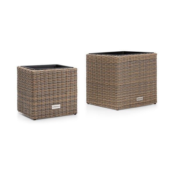 Pelēku dārza puķu podu komplekts Bonami Essentials Natural-image-1