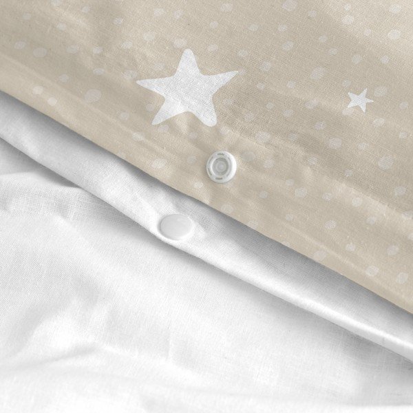 Vienguļamā kokvilnas bērnu gultas veļa 140x200 cm Little star – Happy Friday-image-4