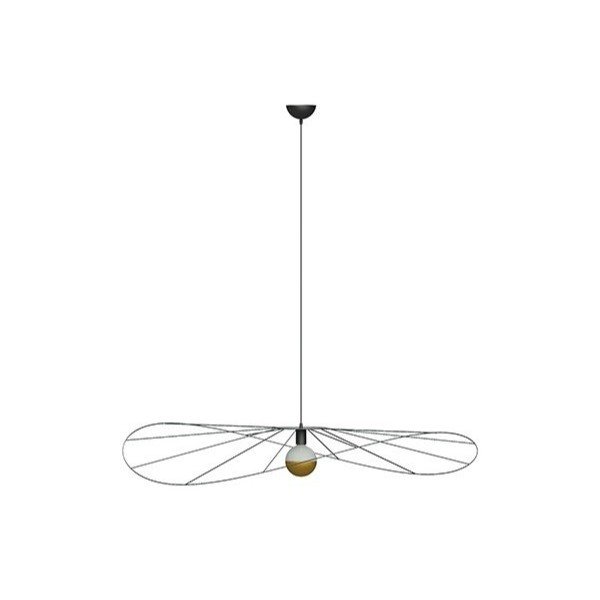 Melna piekaramā lampa ø 70 cm Elliot – Sollux