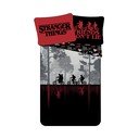 Kokvilnas bērnu gultas veļa 140x200 cm Stranger Things "Upside Down" – Jerry Fabrics