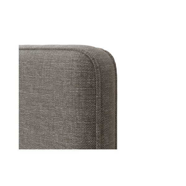 Pelēka polsterēta divvietīga gulta ar redelēm 140x200 cm Eda – Micadoni -image-4