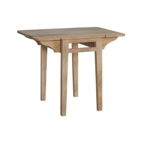 Mango masīvkoka izvelkams ēdamgalds ar papildu galda virsmu 43,5x60 cm Derri – Ellos Home