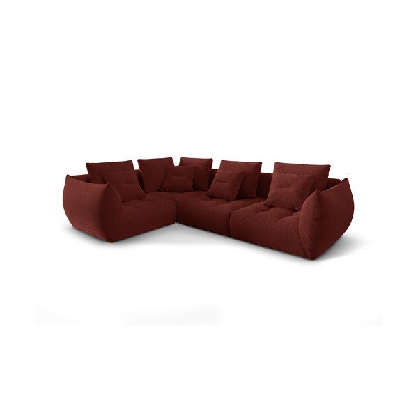 Sarkans stūra dīvāns (ar kreiso stūri/L veida) Bloom – Micadoni Home-image-2