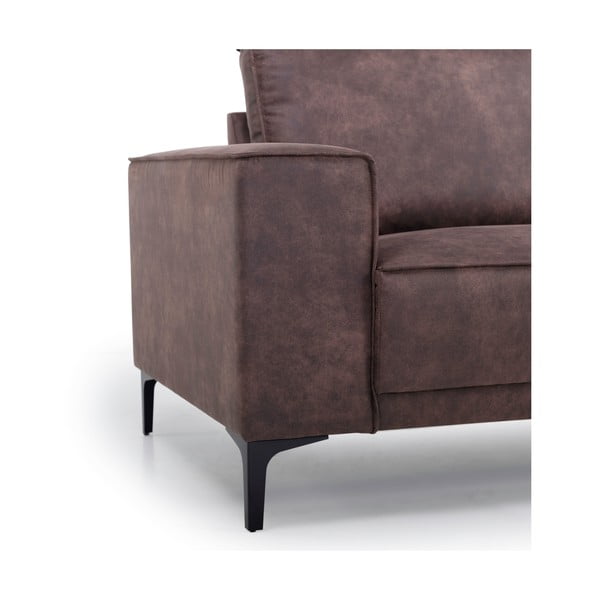 Šokolādes brūns mākslīgās ādas krēsls Scandic Copenhagen Preston-image-1