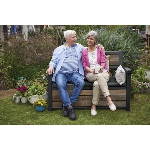 Tumši brūns plastmasas dārza sols Deco – Keter-image-3