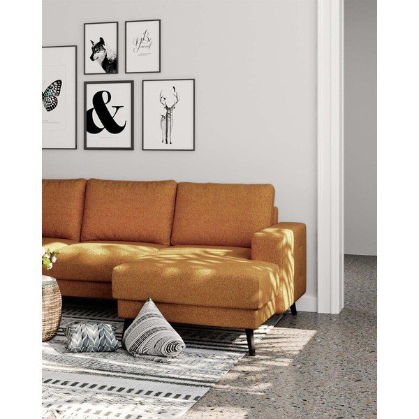 Oranžs stūra dīvāns (kreisais stūris) Fynn – Ghado-image-4