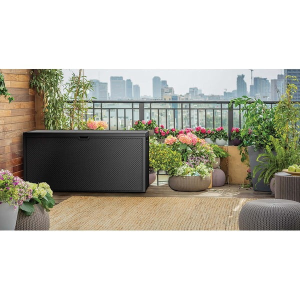 Tumši pelēka dārza uzglabāšanas kaste Emily – Keter-image-1