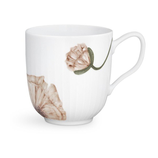 Balta porcelāna krūze Kähler Design Hammershøi Poppy, 330 ml