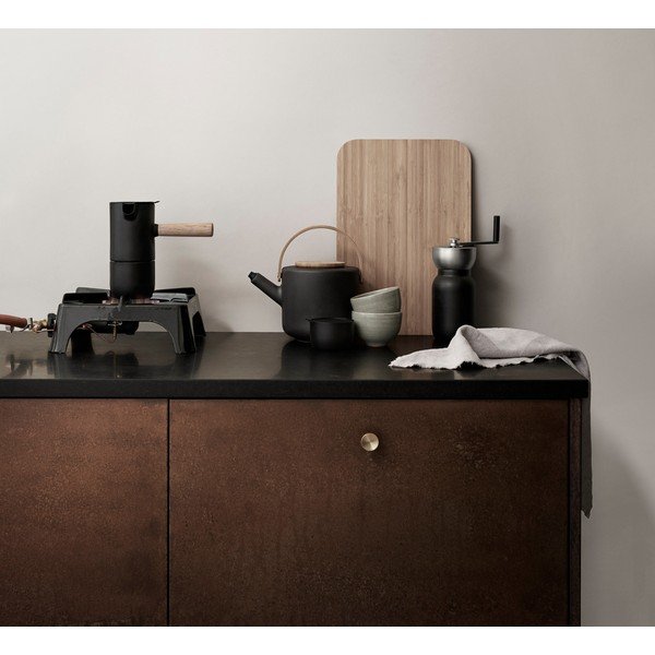 Melna nerūsējošā tērauda mokas kafijas kanna 250 ml Collar – Stelton-image-1