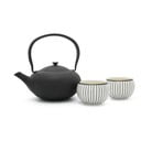 Balts/melns porcelāna/čuguna tējas piederumu komplekts Shanxi – Bredemeijer