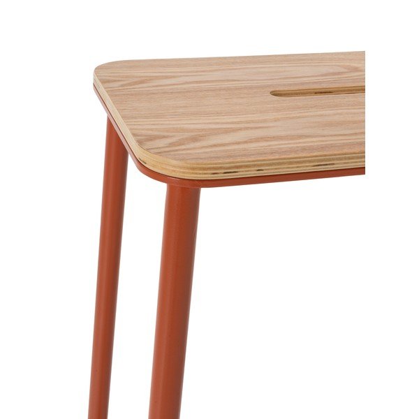 Ķieģeļu sarkanas bāra taburetes (2 gab.) (sēdekļa augstums 65 cm) Abba – Marckeric-image-4