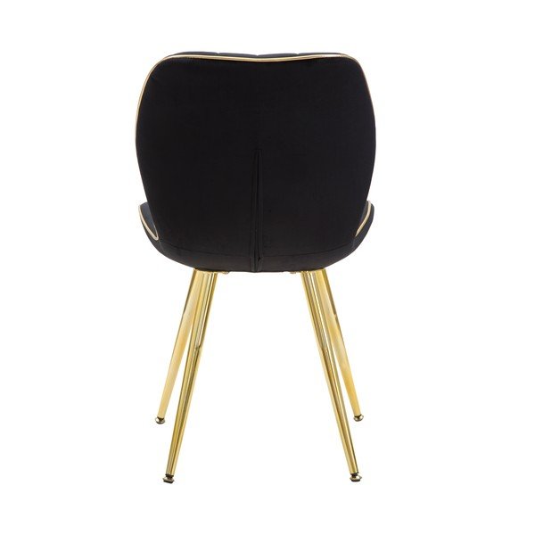 2 melnu ēdamistabas krēslu komplekts Mauro Ferretti Paris-image-4