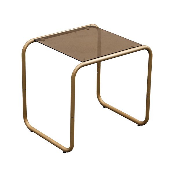 Sānu galdiņš ar stikla galda virsmu 40x50 cm Ventana – Leitmotiv