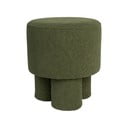 Zaļš pufs no buklē auduma Marcos – White Label