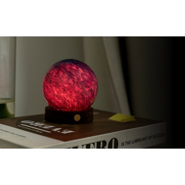 Tumša dabīga toņa gaismas dekors ar USB ø 8 cm Galaxy Breeze – Gingko-image-3