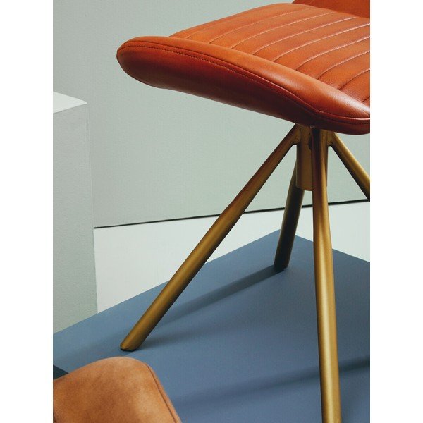 Brūns ādas kāju soliņš Buffalo – Premier Housewares-image-3
