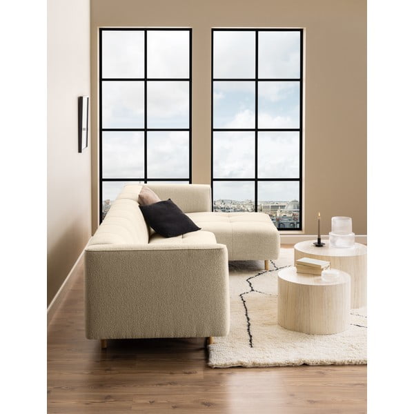 Bēši apaļi žurnālgaldiņi ar akmens imitāciju (2 gab.) ø 58 cm Dice – Actona-image-2