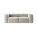Bēšs velveta dīvāns 224 cm Bergamo – Cosmopolitan Design