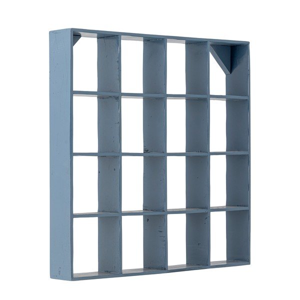 Zils daudzlīmeņu atkārtoti pārstrādātas koksnes sienas plaukts 70 cm Bekka – Bloomingville-image-3