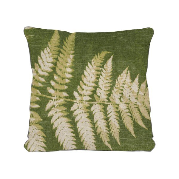 Zaļš spilvens ar lapu motīvu Really Nice Things Leaves, 45 x 45 cm-image-3