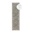 Zaļš mazgājams celiņa paklājs 60x230 cm Beau Floral – Flair Rugs