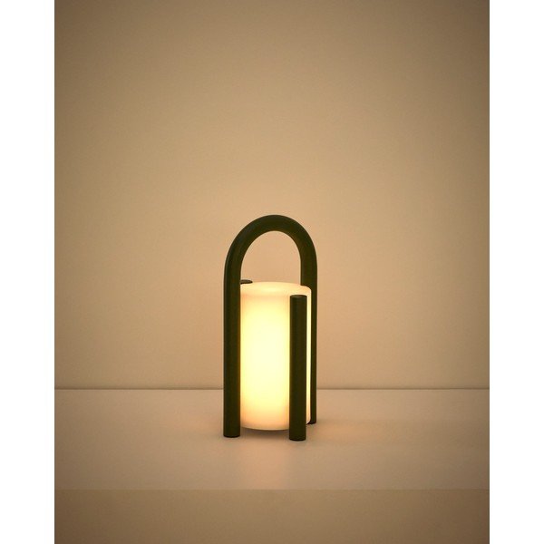 LED pārvietojams āra gaismeklis ar USB ø 14 cm Leros – Kave Home-image-1