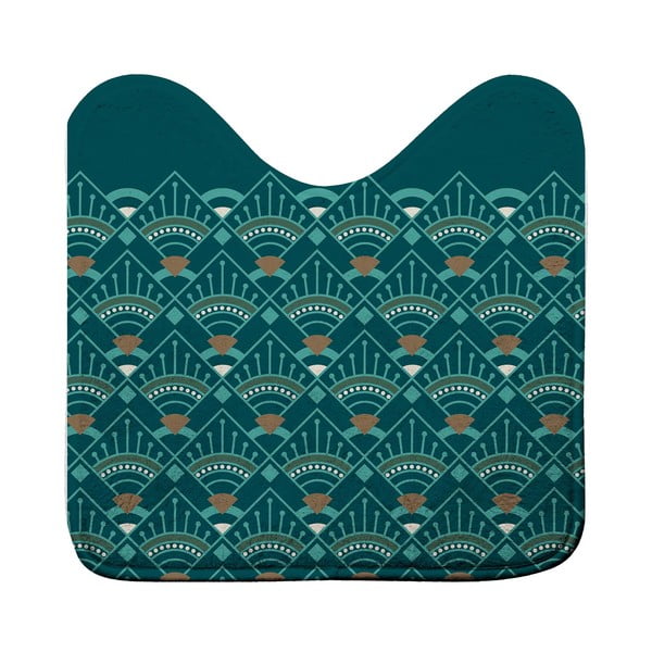 Zaļganzils vannas istabas paklājiņš tualetei 45x45 cm Imperia – douceur d'intérieur